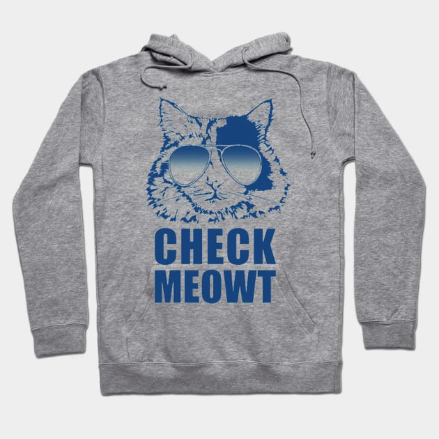 Check Meowt Hoodie by GarfunkelArt